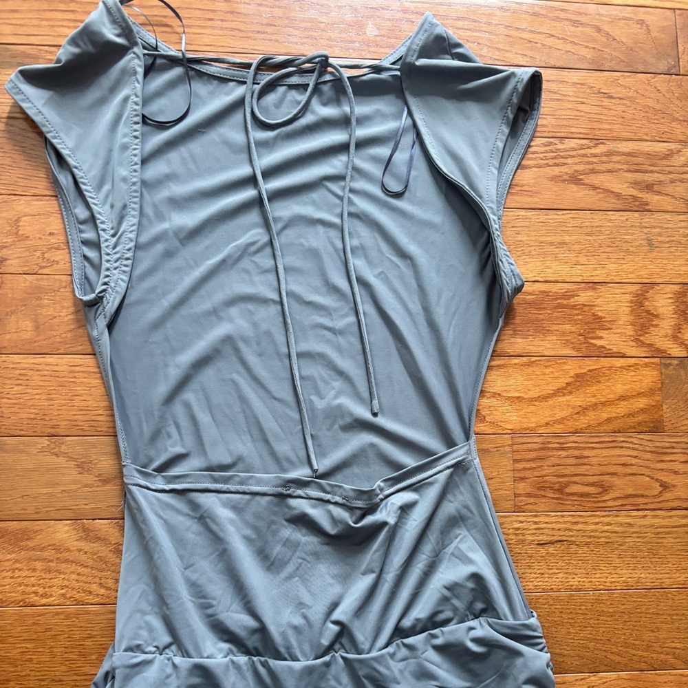 Lioness BISOUS RUFFLE DRESS in Slate - Picture 3 of 4